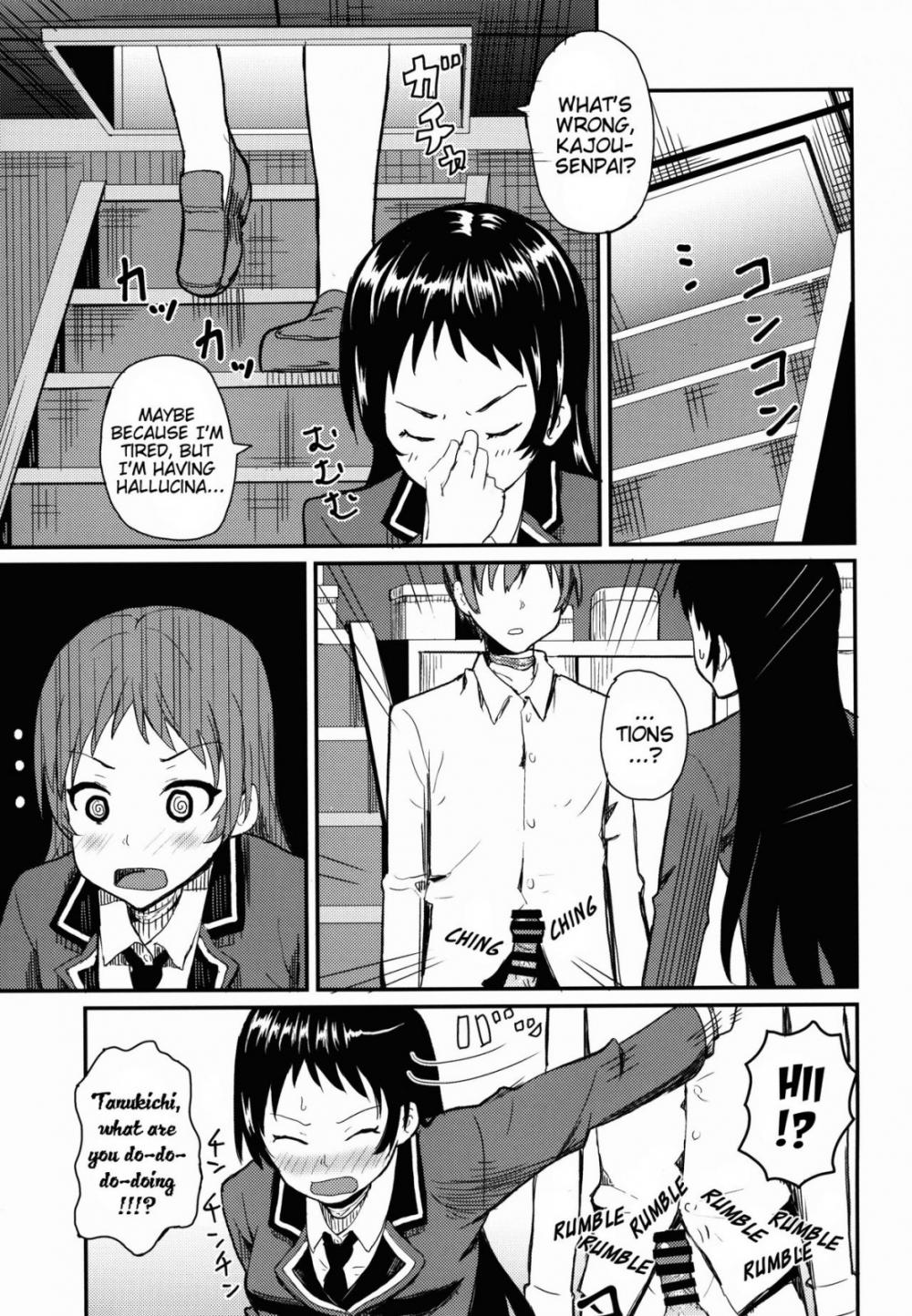 Hentai Manga Comic-I Tried To Approach Kajou-senpai With My Bare Dick-Read-5